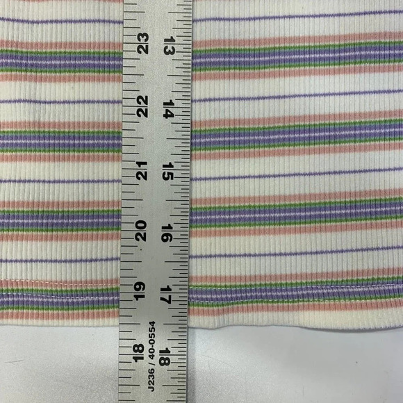 Nordstrom BP Women's White Kalee Stripe Cotton Rib Knit Ringer Tank Size‎ 3X NWT - Picture 12 of 12